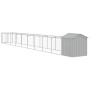 Caseta perro tejado acero galvanizado gris claro 117x1017x123cm de vidaXL, Casetas para perros - Ref: Foro24-3189067, Precio:...