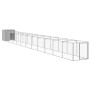Caseta perro corral acero galvanizado gris claro 110x1221x110cm de vidaXL, Casetas para perros - Ref: Foro24-3189088, Precio:...