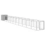 Caseta perro corral acero galvanizado gris claro 110x1221x110cm de vidaXL, Casetas para perros - Ref: Foro24-3189088, Precio:...