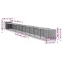 Caseta perro corral acero galvanizado gris claro 110x1221x110cm de vidaXL, Casetas para perros - Ref: Foro24-3189088, Precio:...