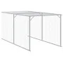 Gallinero con corral acero galvanizado gris 110x1221x110 cm de vidaXL, Jaulas y habitáculos para animales pequeños - Ref: For...