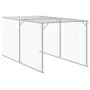 Gallinero con corral acero galvanizado gris 110x405x110 cm de vidaXL, Jaulas y habitáculos para animales pequeños - Ref: Foro...