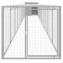 Gallinero y corral acero galvanizado gris claro 110x1017x110 cm de vidaXL, Jaulas y habitáculos para animales pequeños - Ref:...