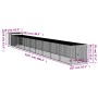 Gallinero y corral acero galvanizado gris claro 110x1017x110 cm de vidaXL, Jaulas y habitáculos para animales pequeños - Ref:...