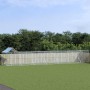 Perrera de exterior con techo acero galvanizado plata 14x2x2,5m de vidaXL, Casetas y cercados para perros - Ref: Foro24-31904...