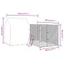 Perrera de exterior con techo acero galvanizado plata 4x4x2,5 m de vidaXL, Casetas y cercados para perros - Ref: Foro24-31904...