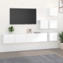 Mueble de pared para TV madera contrachapada blanco en Muebles TV | Comprar online en Foru.es