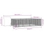 Perrera de exterior con techo acero galvanizado plata 6x6x2,5 m de vidaXL, Casetas y cercados para perros - Ref: Foro24-31904...