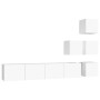 Mueble de pared para TV madera contrachapada blanco en Muebles TV | Comprar online en Foru.es