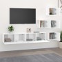 Mueble de pared para TV madera contrachapada blanco en Muebles TV | Comprar online en Foru.es