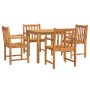 Juego de comedor de jardín 5 piezas madera maciza de acacia de vidaXL, Conjuntos de jardín - Ref: Foro24-3206276, Precio: 479...