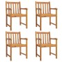 Juego de comedor de jardín 5 piezas madera maciza de acacia de vidaXL, Conjuntos de jardín - Ref: Foro24-3206276, Precio: 479...