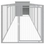 Caseta perros corral acero galvanizado gris claro 110x609x110cm de vidaXL, Casetas para perros - Ref: Foro24-3189085, Precio:...