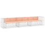 Banco jardín diseño gaviones madera abeto Douglas 347x71x65,5cm de vidaXL, Bancos de jardín - Ref: Foro24-3196255, Precio: 39...