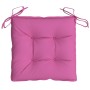 Cojines de silla de jardín 2 uds tela Oxford rosa 50x50x7 cm de vidaXL, Cojines para sillas y sofás - Ref: Foro24-361558, Pre...