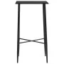 Juego de mesa alta y taburetes 3 piezas tela gris oscuro de vidaXL, muebles para cocinas y comedores - Ref: Foro24-279955, Pr...