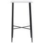 Juego de mesa alta y taburetes 3 piezas tela gris oscuro de vidaXL, muebles para cocinas y comedores - Ref: Foro24-3050006, P...