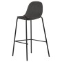 Juego de mesa alta y taburetes 3 piezas tela gris oscuro de vidaXL, muebles para cocinas y comedores - Ref: Foro24-3050006, P...