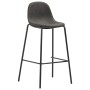 Juego de mesa alta y taburetes 5 piezas tela gris oscuro de vidaXL, muebles para cocinas y comedores - Ref: Foro24-3050007, P...