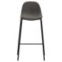 Juego de mesa alta y taburetes 5 piezas tela gris oscuro de vidaXL, muebles para cocinas y comedores - Ref: Foro24-3050007, P...
