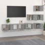 Mueble de pared para TV madera contrachapada gris sonoma en Muebles TV | Comprar online en Foru.es