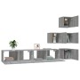 Mueble de pared para TV madera contrachapada gris sonoma en Muebles TV | Comprar online en Foru.es