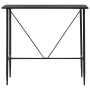 Juego de mesa alta y taburetes 5 piezas tela gris oscuro de vidaXL, muebles para cocinas y comedores - Ref: Foro24-3051295, P...