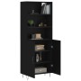 Aparador alto madera contrachapada negro 69,5x34x180 cm de vidaXL, Aparadores - Ref: Foro24-3189246, Precio: 136,97 €, Descue...