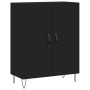 Aparador alto madera contrachapada negro 69,5x34x180 cm de vidaXL, Aparadores - Ref: Foro24-3189246, Precio: 136,97 €, Descue...