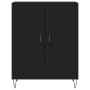 Aparador alto madera contrachapada negro 69,5x34x180 cm de vidaXL, Aparadores - Ref: Foro24-3189246, Precio: 136,97 €, Descue...