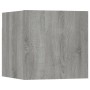 Mueble de pared para TV madera contrachapada gris sonoma en Muebles TV | Comprar online en Foru.es