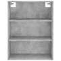 Aparador alto madera contrachapada gris hormigón 69,5x34x180 cm de vidaXL, Aparadores - Ref: Foro24-3189321, Precio: 131,51 €...