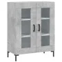 Aparador alto madera contrachapada gris hormigón 69,5x34x180 cm de vidaXL, Aparadores - Ref: Foro24-3189321, Precio: 131,51 €...