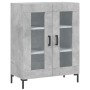 Aparador alto madera contrachapada gris hormigón 69,5x34x180 cm de vidaXL, Aparadores - Ref: Foro24-3189321, Precio: 139,98 €...