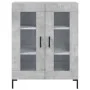 Aparador alto madera contrachapada gris hormigón 69,5x34x180 cm de vidaXL, Aparadores - Ref: Foro24-3189321, Precio: 131,51 €...