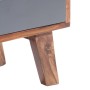 Mueble para TV madera maciza de Sheesham gris 140x30x35 cm de vidaXL, Muebles TV - Ref: Foro24-286369, Precio: 181,66 €, Desc...