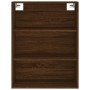 Aparador alto madera contrachapada marrón roble 69,5x34x180 cm de vidaXL, Aparadores - Ref: Foro24-3189484, Precio: 153,31 €,...