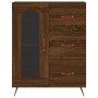 Aparador alto madera contrachapada marrón roble 69,5x34x180 cm de vidaXL, Aparadores - Ref: Foro24-3189484, Precio: 153,31 €,...