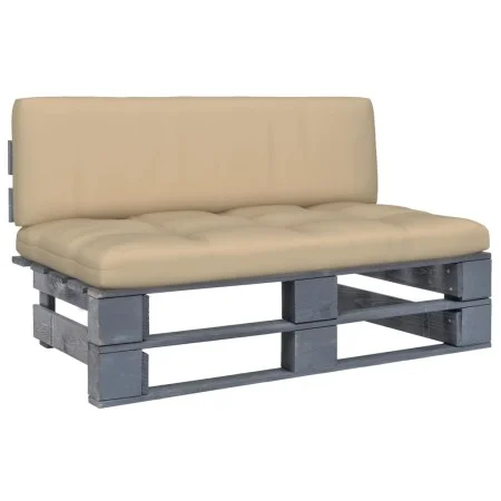 Garden ottoman made of gray impregnated pine wood pallets by vidaXL, Modular outdoor sofas - Ref: Foro24-3066484, Price: 121,...
