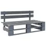 Garden ottoman made of gray impregnated pine wood pallets by vidaXL, Modular outdoor sofas - Ref: Foro24-3066484, Price: 121,...