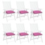 Cojines de silla 6 uds tela Oxford rosa 50x50x7 cm de vidaXL, Cojines para sillas y sofás - Ref: Foro24-361560, Precio: 47,89...