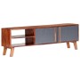 Mueble para TV madera maciza de Sheesham gris 140x30x35 cm de vidaXL, Muebles TV - Ref: Foro24-286369, Precio: 181,66 €, Desc...