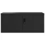 Armario archivador de acero negro 90x40x240 cm de vidaXL, Taquillas y armarios de almacenamiento - Ref: Foro24-3188327, Preci...