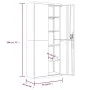 Armario archivador de acero negro 90x40x240 cm de vidaXL, Taquillas y armarios de almacenamiento - Ref: Foro24-3188327, Preci...