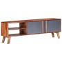 Mueble para TV madera maciza de Sheesham gris 140x30x35 cm de vidaXL, Muebles TV - Ref: Foro24-286369, Precio: 181,66 €, Desc...