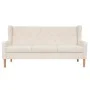 Sofá de 3 plazas de tela color blanco crema de vidaXL, Sofás - Ref: Foro24-245451, Precio: 385,35 €, Descuento: %