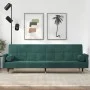 Sofá cama con cojines terciopelo verde oscuro de vidaXL, Sofás - Ref: Foro24-351859, Precio: 310,93 €, Descuento: %