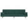 Sofá cama con cojines terciopelo verde oscuro de vidaXL, Sofás - Ref: Foro24-351859, Precio: 315,50 €, Descuento: %