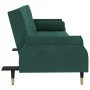 Sofá cama con cojines terciopelo verde oscuro de vidaXL, Sofás - Ref: Foro24-351859, Precio: 310,93 €, Descuento: %