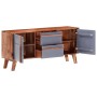 Aparador de madera maciza gris 120x30x55 cm de vidaXL, Aparadores - Ref: Foro24-286371, Precio: 261,65 €, Descuento: %